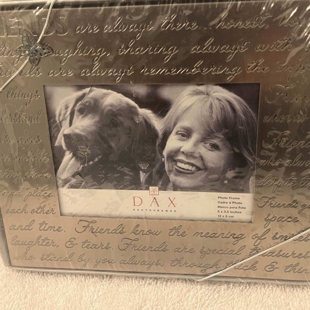 ✨ DAX Silver Metal Photo Frame - Friends Theme, 5x3.5. New in Box!